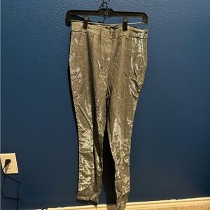 Glitter pants size small. Straight leg. Worn once 4 photo shoot.
